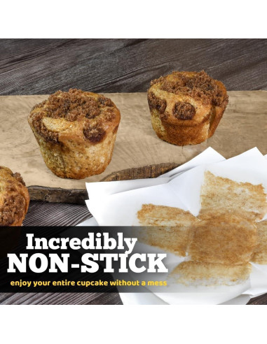 Forros para Muffins Tulipanes Blancos Bake Buddies - 200 Unidades