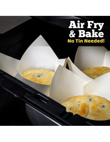 Forros para Muffins Tulipanes Blancos Bake Buddies - 200 Unidades