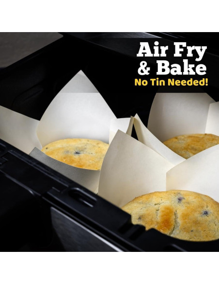 Forros para Muffins Tulipanes Blancos Bake Buddies - 200 Unidades