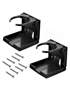 Soporte de bebida ajustable YSIL para coche y barco - 2PCS negro