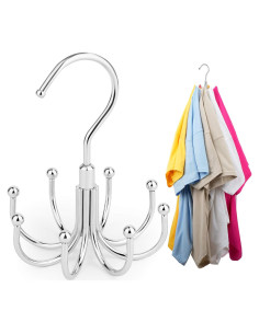 Perchas Ahorra Espacio ZEDODIER 2 Paquete Metal Plata 16 Ganchos