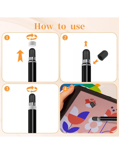 30 Puntas de Goma Universales para Estilógrafos Vin Beauty