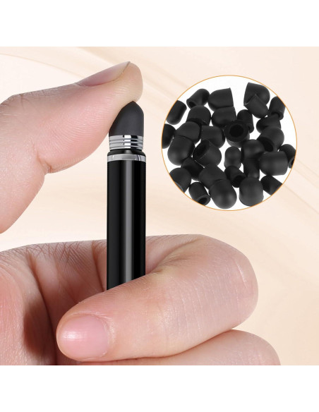 30 Puntas de Goma Universales para Estilógrafos Vin Beauty