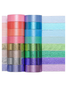 Conjunto de Cinta Decorativa Washi MPOPUUL - 16 Rollos 15mm