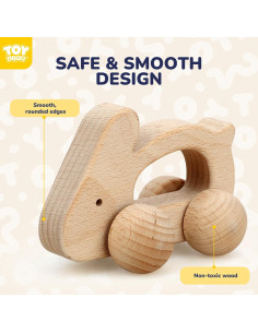 Conjunto de Coches de Juguete de Madera TOY Life - Animales 2