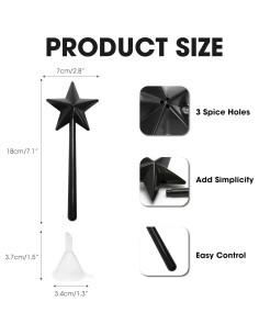 Dispensadores de Sal y Pimienta Marsrut 2PCS Estrella 2