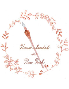 Juego de Pluma de Buceo de Vidrio Oblique Love Letters Coral Rosa 2