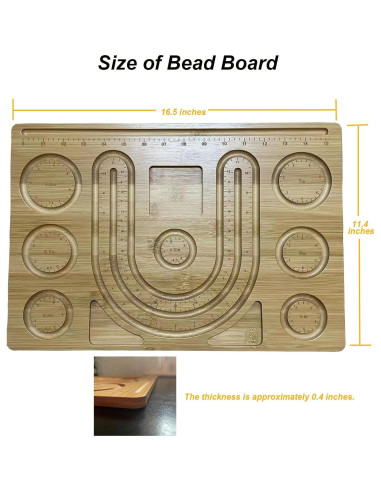 Tabla de cuentas Sinzkarb para pulseras y collares DIY 42x29cm