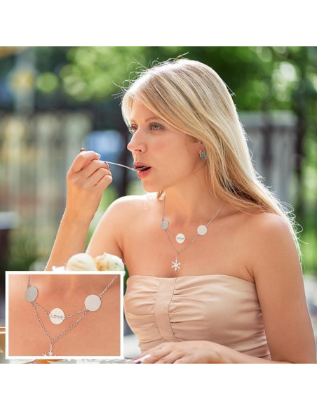 30 Piezas Etiquetas Colgantes Acero Inoxidable 25mm UNICRAFTALE