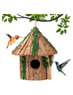 Casa para Aves de Madera GARDYUE Mediana Cedro Colgante