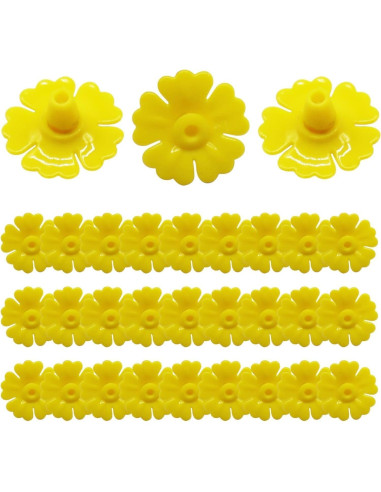 30 Piezas Repuesto Alimentador Colibrí Jinshining Amarillo 3cm