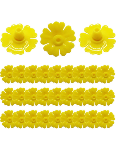 30 Piezas Repuesto Alimentador Colibrí Jinshining Amarillo 3cm