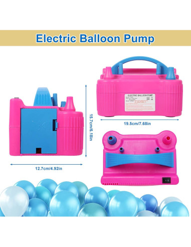 Bomba de globo eléctrica Gresus 600W portátil inflador rápido