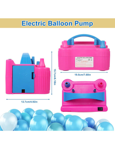 Bomba de globo eléctrica Gresus 600W portátil inflador rápido