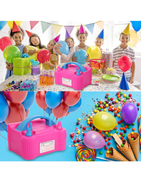 Bomba de globo eléctrica Gresus 600W portátil inflador rápido