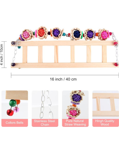 8 Juguetes para Pollos CHNB - Columpio, Xilófono, Espejo y Más