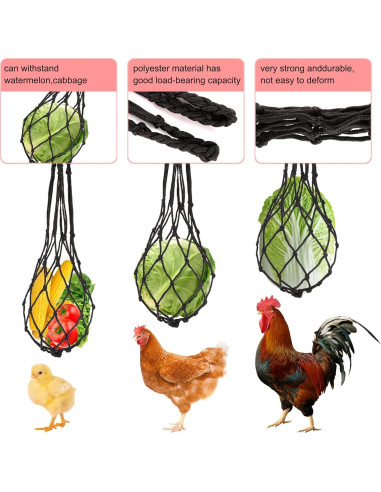 8 Juguetes para Pollos CHNB - Columpio, Xilófono, Espejo y Más