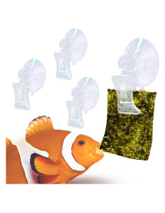 Paquete de 4 Clips de Ventosa JOR para Acuarios 5 cm