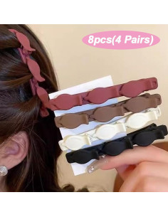 Clips para Cabello Trenzados Triples IRITEC - 8 Piezas 2