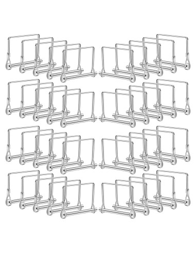 40 Pasadores de Enganche Cuadrado Akamino 6.35 mm Acero Carbono