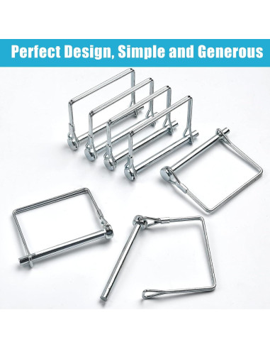 40 Pasadores de Enganche Cuadrado Akamino 6.35 mm Acero Carbono