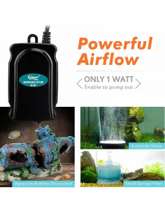 Bomba de Aire Mini Hygger HG-949 para Acuario 5-20 Galones 2