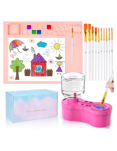 Estación de Pintura YOUMAYSTORY con Alfombrilla y Limpiador