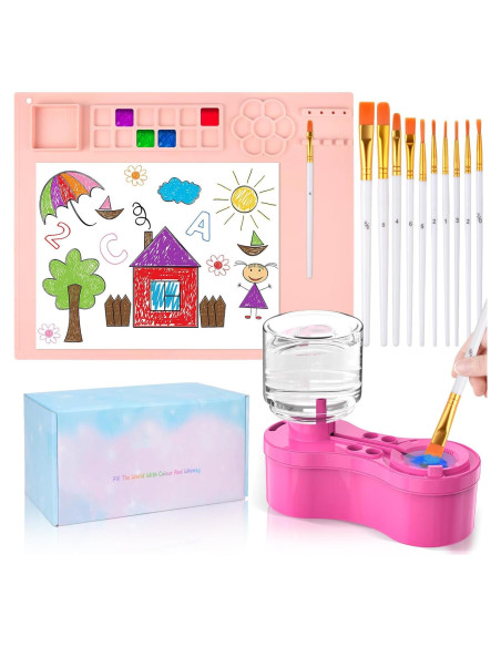 Estación de Pintura YOUMAYSTORY con Alfombrilla y Limpiador