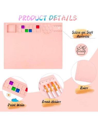 Estación de Pintura YOUMAYSTORY con Alfombrilla y Limpiador