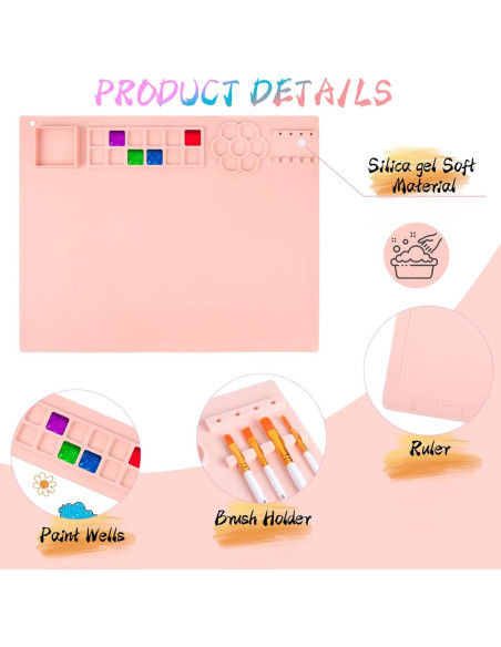 Estación de Pintura YOUMAYSTORY con Alfombrilla y Limpiador