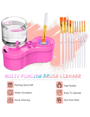 Estación de Pintura YOUMAYSTORY con Alfombrilla y Limpiador