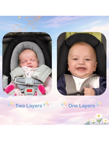 Soporte de Cabeza para Asiento de Auto Pro Goleem Bebés 2 en 1