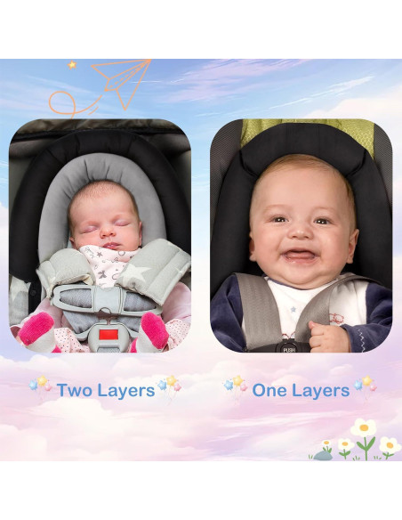 Soporte de Cabeza para Asiento de Auto Pro Goleem Bebés 2 en 1