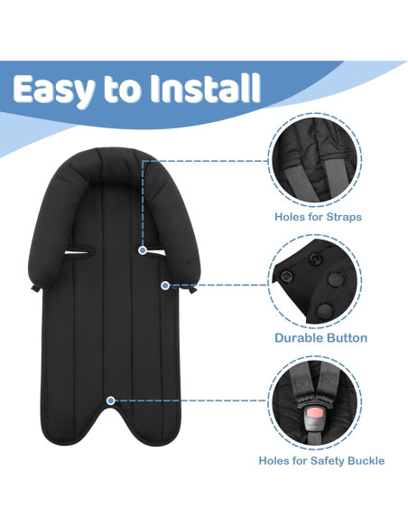 Soporte de Cabeza para Asiento de Auto Pro Goleem Bebés 2 en 1