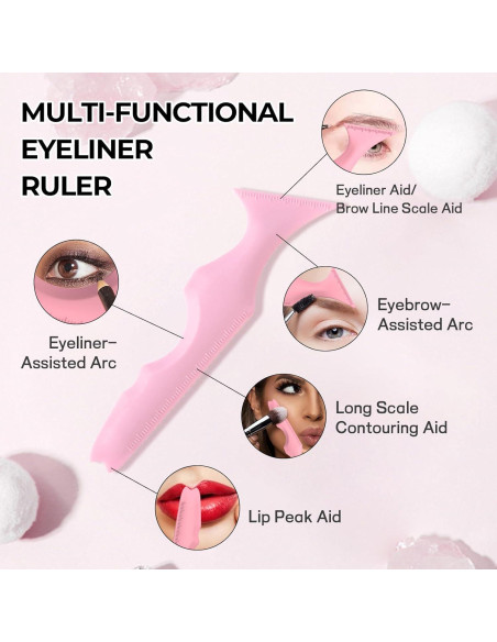 Set de Plantillas de Delineador de Ojos DAGEDA - 3 Piezas Silicona