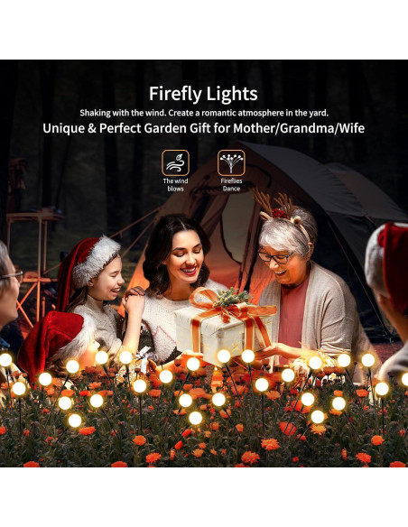 Luces Solares para Jardín VIGNUTO 2 Paquetes 16 LED IP65