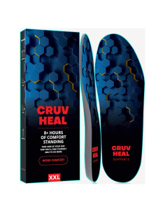 Plantillas Ortopédicas CRUVHEAL Antifatiga XXL - Arco Neutral