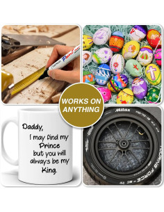 Marcadores de Pintura Negra TOOMGGA - Paquete de 2, Secado Rápido 2