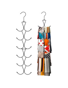 Perchero Organizador de Bufandas Uinicor 12 Ganchos 58cm