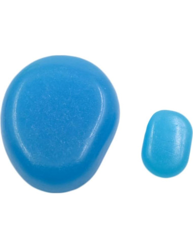 20Pcs Piedras Brillantes QTTLLI para Jardín y Acuario 4.3cm