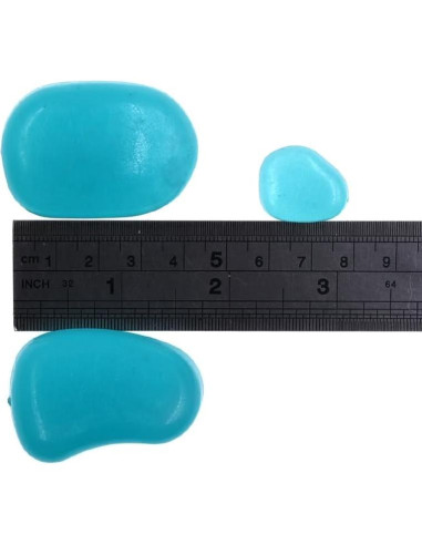 20Pcs Piedras Brillantes QTTLLI para Jardín y Acuario 4.3cm