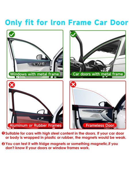Sombrillas Magnéticas LSTRAGY para Ventanas de Coche - 2 Pcs Sombrillas Magnéticas LSTRAGY para Ventanas de Coche - 2 Pcs