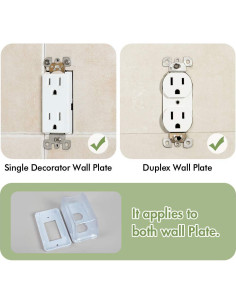 Caja Cubierta de Enchufe Eléctrico EUDEMON a Prueba de Niños 2