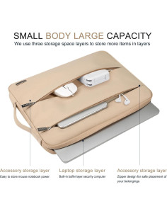 Voova Funda para Laptop 13-13.6" Albaricoque Impermeable 2