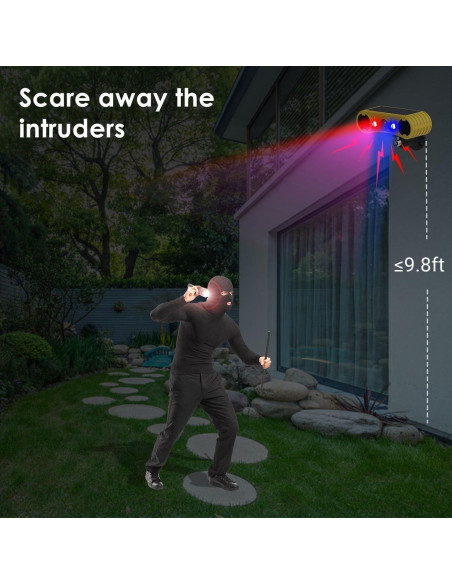 Alarma de Movimiento Solar HULPPRE - 4 Modos y 13 Sonidos