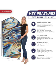 Protector Solar para Parabrisas Autoamerics - Pequeño 150x72.4cm 2