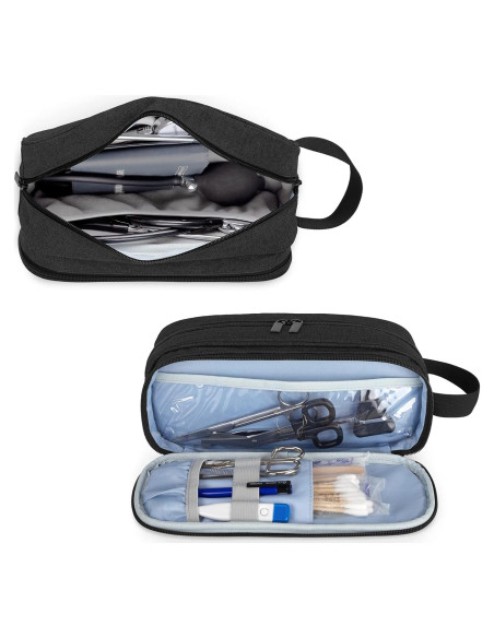 Funda para Estetoscopio Trunab Negra, Acomoda 2 Estetoscopios