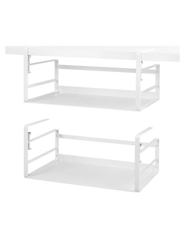 Organizador Bajo Estante Nxconsu 2 Pack Blanco 13.6 kg