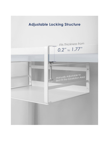 Organizador Bajo Estante Nxconsu 2 Pack Blanco 13.6 kg