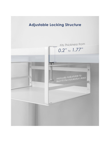 Organizador Bajo Estante Nxconsu 2 Pack Blanco 13.6 kg